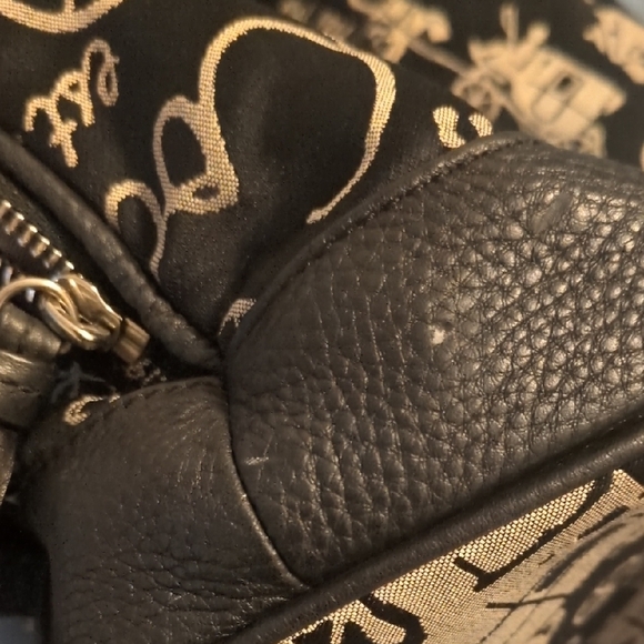 Coach Black and White Graphic Backpack/Body Bag - Picture 9 of 9